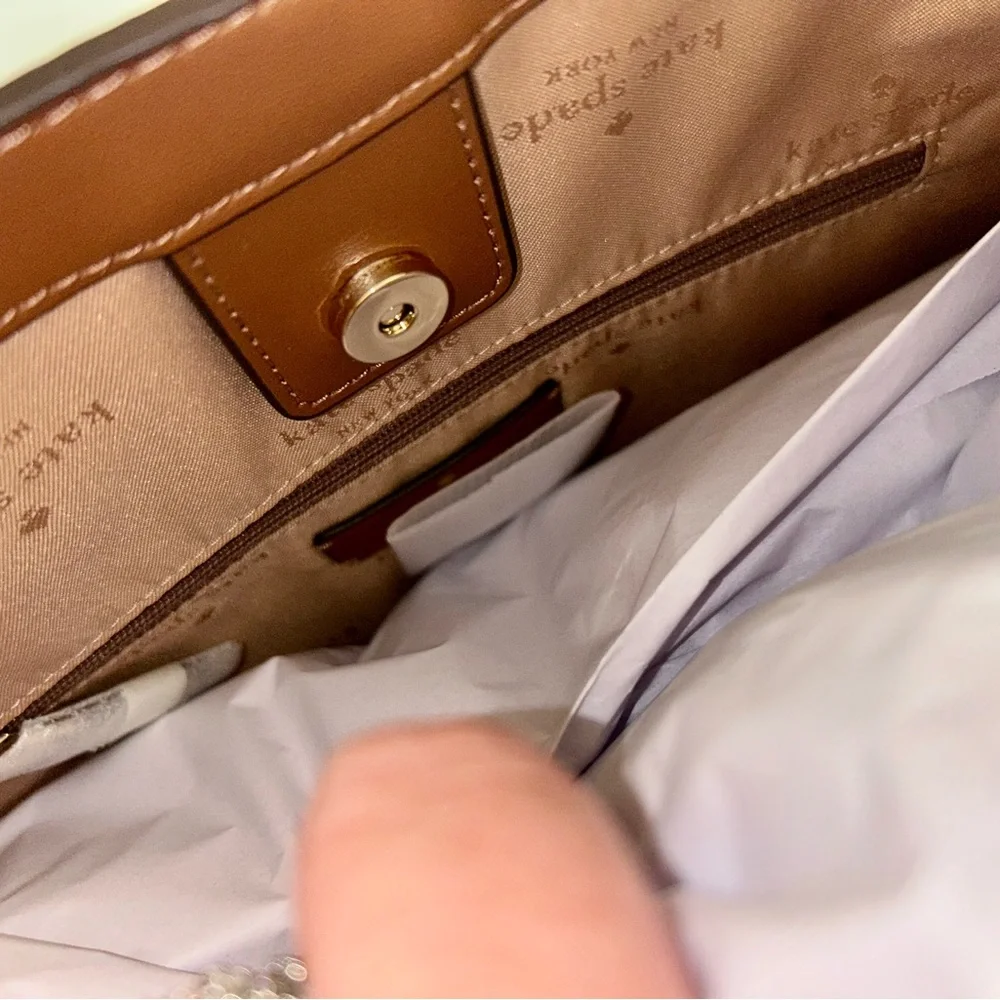 Kate Spade Tan Leather Hobo Bag